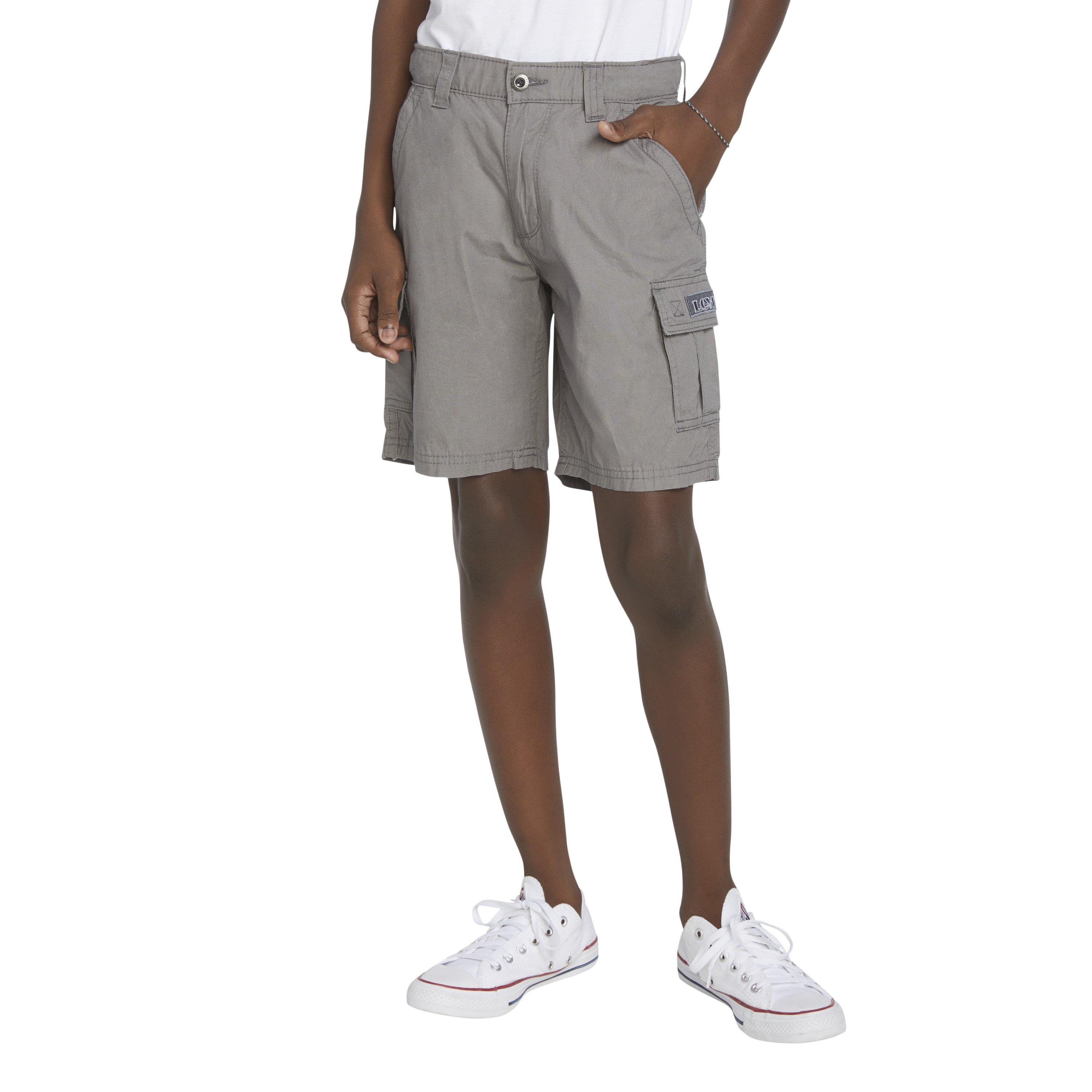 Levi's Big Boys' Red Tab Relaxed Grey Cargo Shorts - GREY